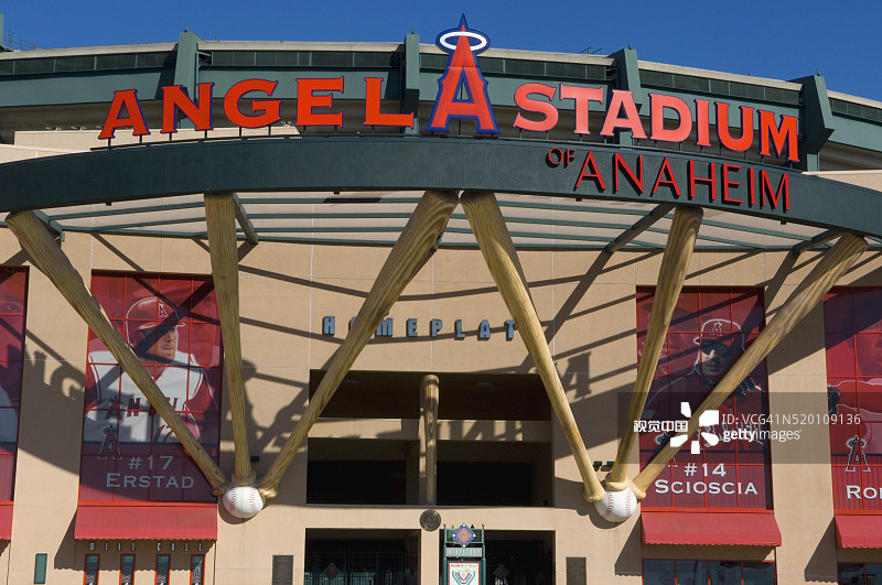 天使体育场入口图片素材