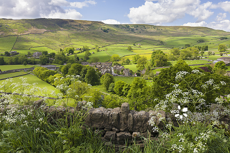 约克郡的英国村庄图片素材