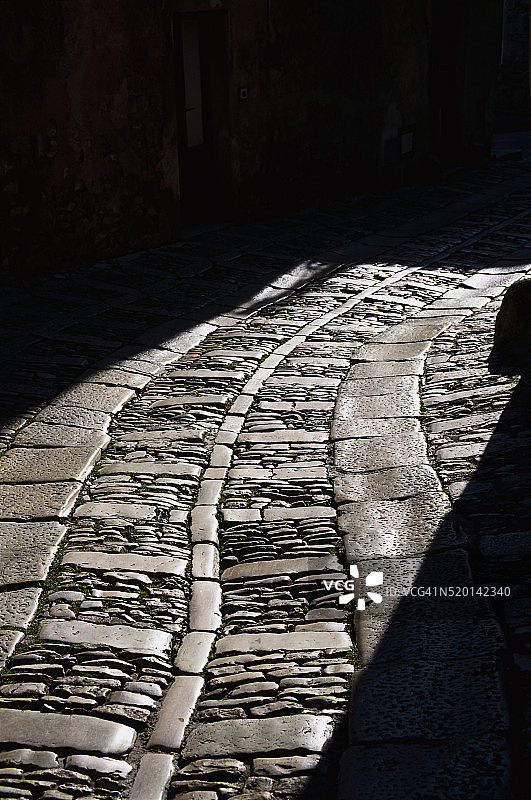 鹅卵石街道图片素材