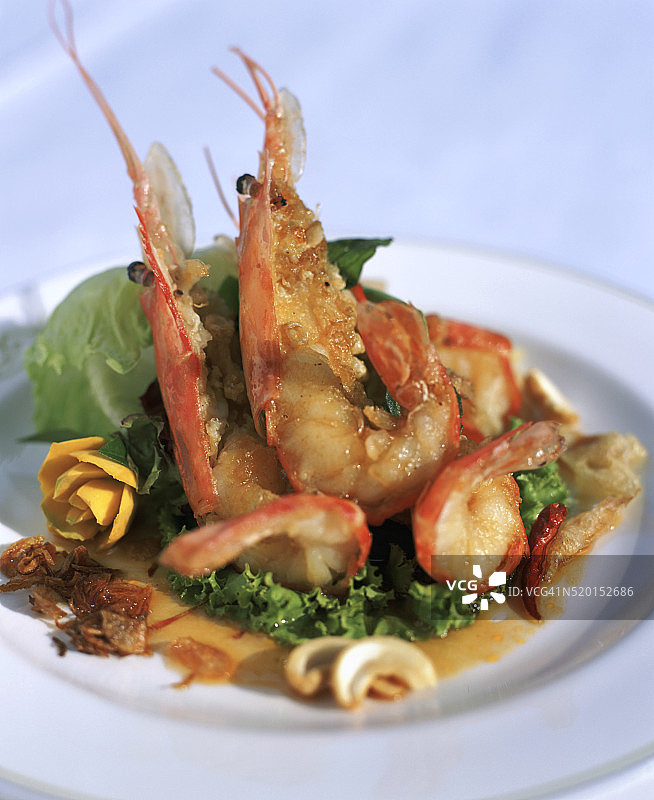 泰式虾仁图片素材