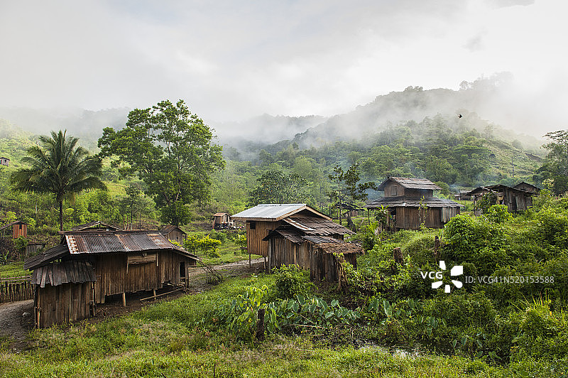 马诺波村庄图片素材