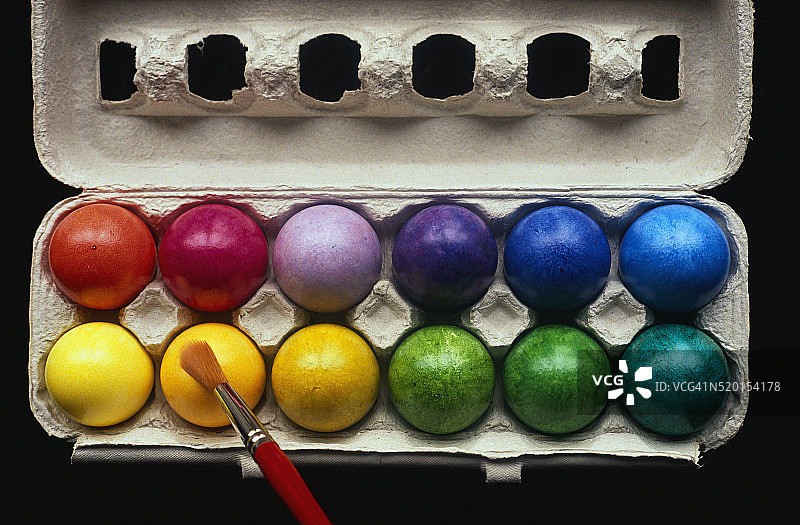 画复活节彩蛋图片素材