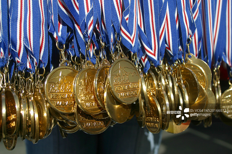 雷克雅未克马拉松金牌图片素材