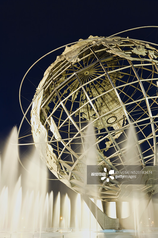 法拉盛草原可乐娜公园的宇宙神球图片素材