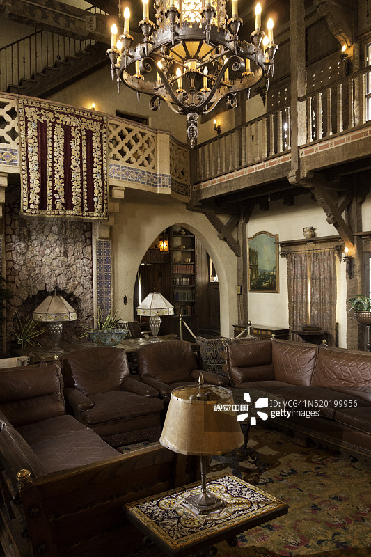 斯科特城堡博物馆大厅内部图片素材