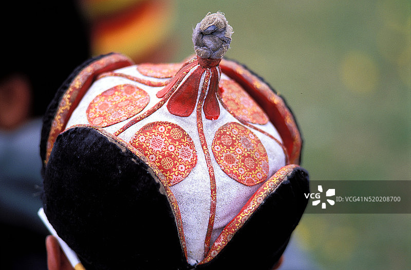 游牧民族的传统帽子图片素材