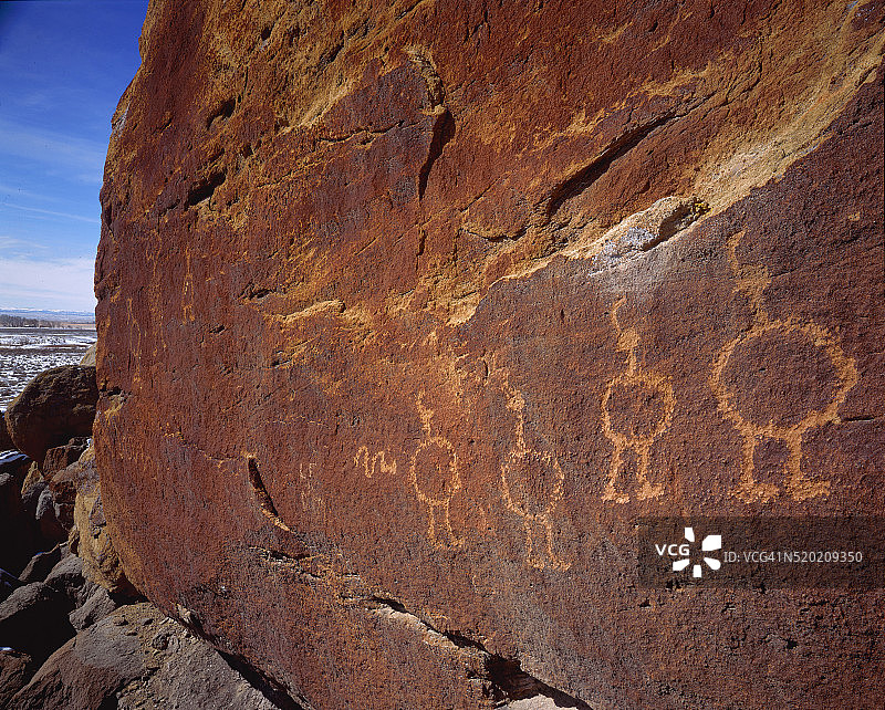 弗里蒙特文化岩画图片素材