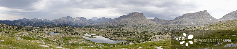 怀俄明州光秃山盆地和风河山脉图片素材