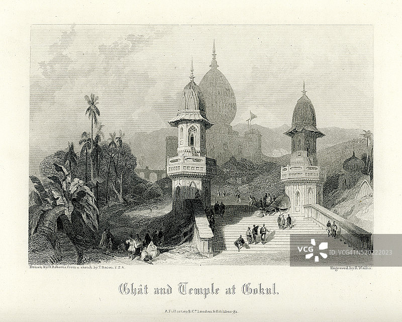 戈库尔河坛与寺庙图片素材