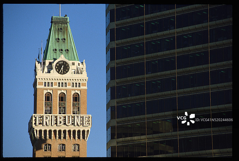 论坛报大厦与摩天大楼图片素材