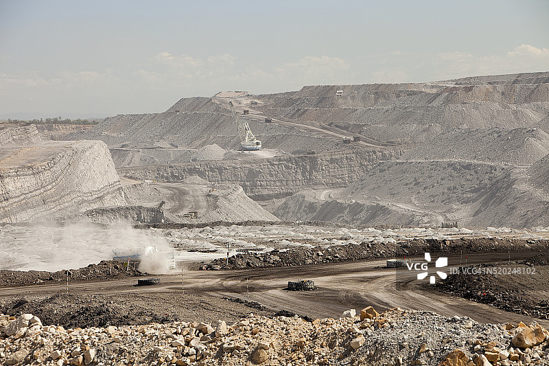 猎人谷的露天煤矿图片素材