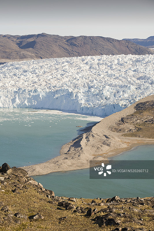 格陵兰岛的瑟米亚冰川图片素材