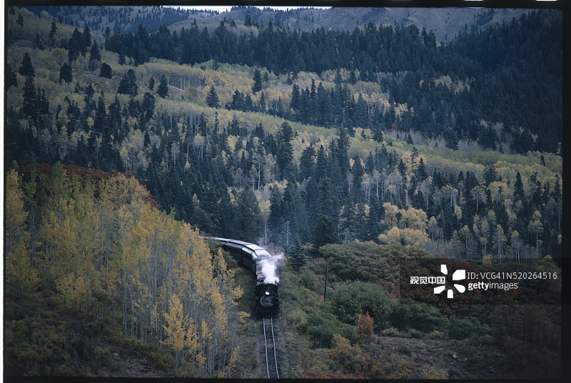 卡森国家森林公园的蒸汽火车图片素材