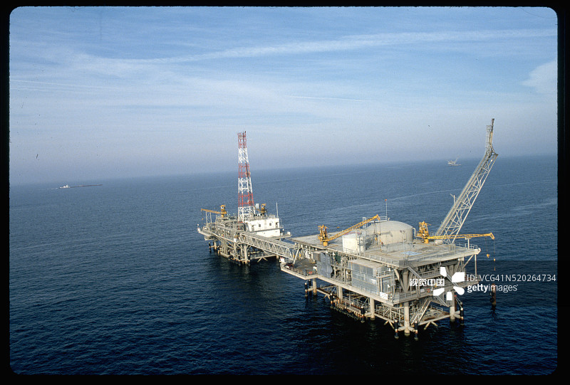 莫比尔湾天然气生产平台图片素材