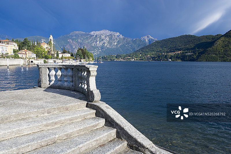 特雷梅佐的科莫湖图片素材