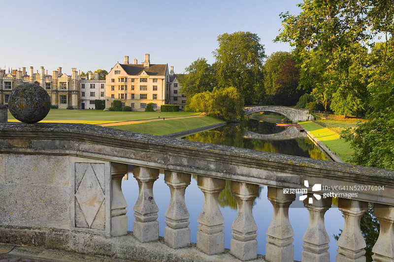 后花园和国王学院图片素材