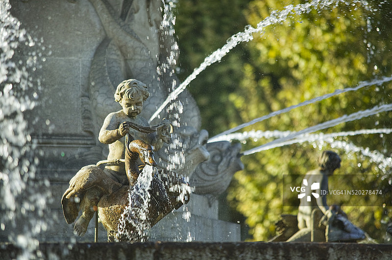 罗通德喷泉细节图片素材