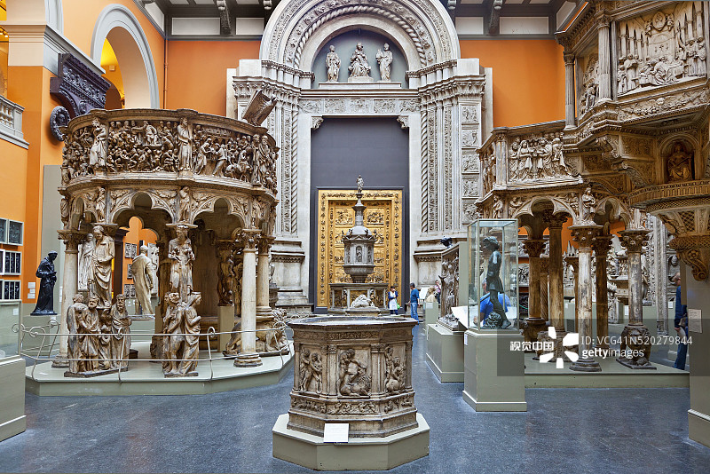 维多利亚和阿尔伯特博物馆东廷院景色图片素材