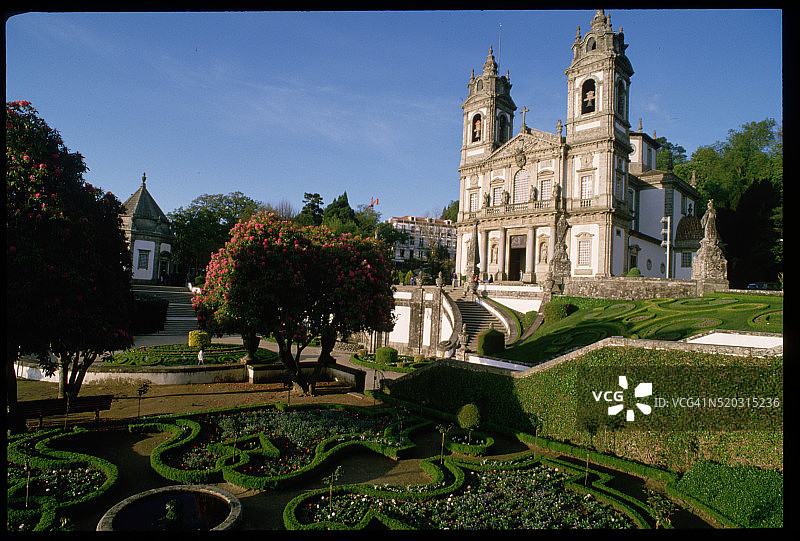 葡萄牙邦耶稣教堂外观图片素材