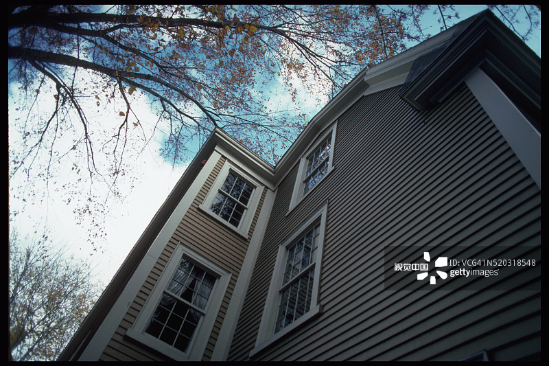 马萨诸塞州塞勒姆的克劳宁希尔德·本特利住宅图片素材