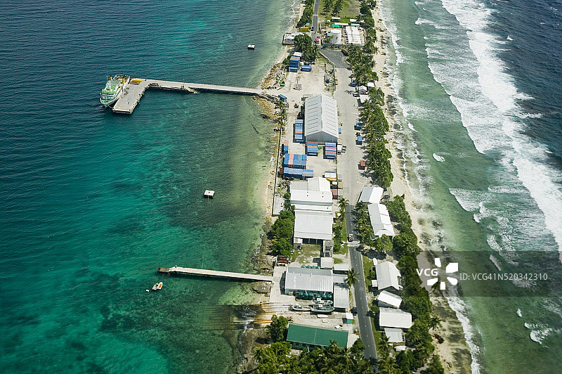 富纳富提岛航拍图片素材