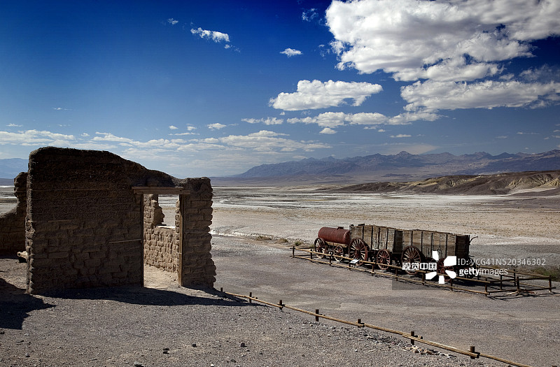 死亡谷炉溪的和谐硼砂厂，加利福尼亚州图片素材