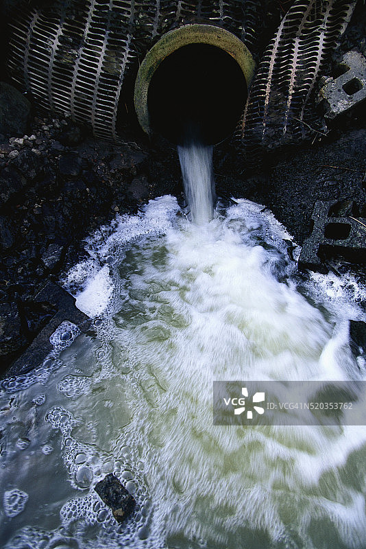 管道排放的污水图片素材