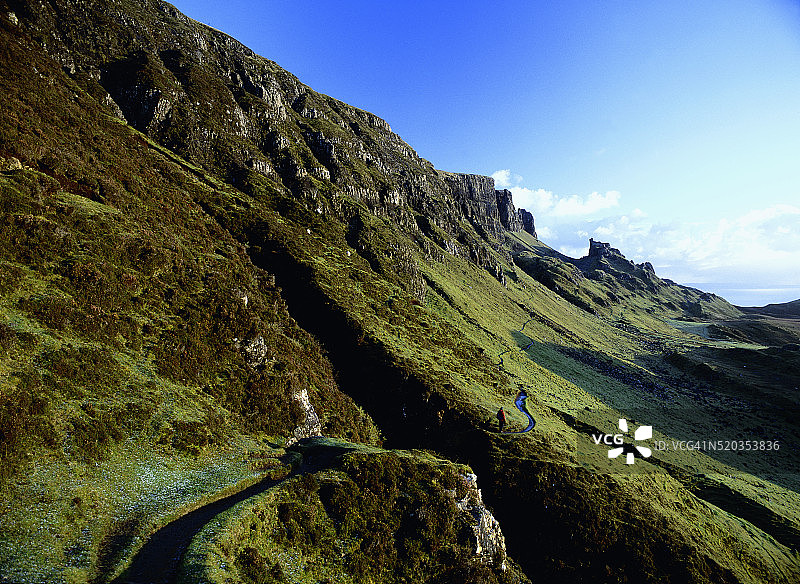 通往奎灵岩层的特罗特尼什山脊小径图片素材