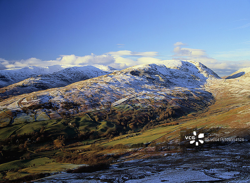 费尔菲尔德马蹄形山脊的基希斯通山口图片素材