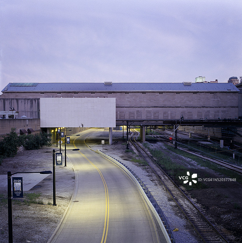芝加哥艺术学院的空白广告牌图片素材
