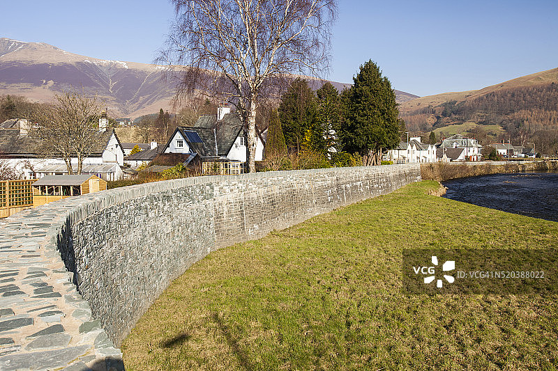 凯斯维克湖区防洪设施（英国，建于2009年11月灾难性洪水后）图片素材