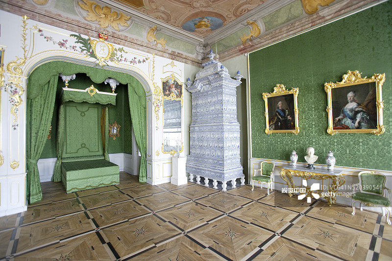 拉脱维亚伦达尔宫内部图片素材