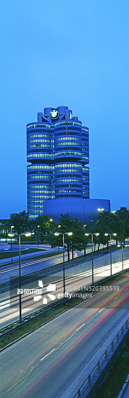 慕尼黑宝马总部和宝马博物馆图片素材