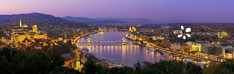 布达佩斯全景图片素材