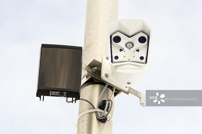 柯克斯通山口的Ray Tec相机监控设备图片素材