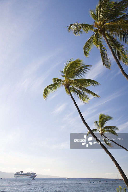 夏威夷邮轮图片素材
