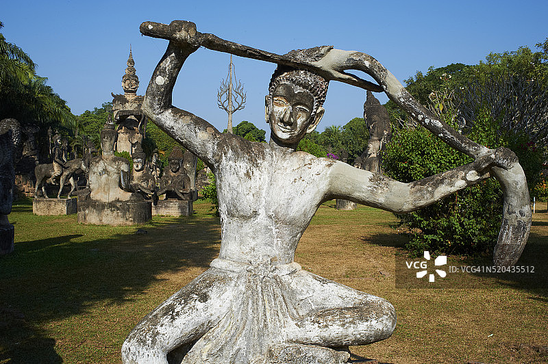老挝万象省香昆佛像公园图片素材