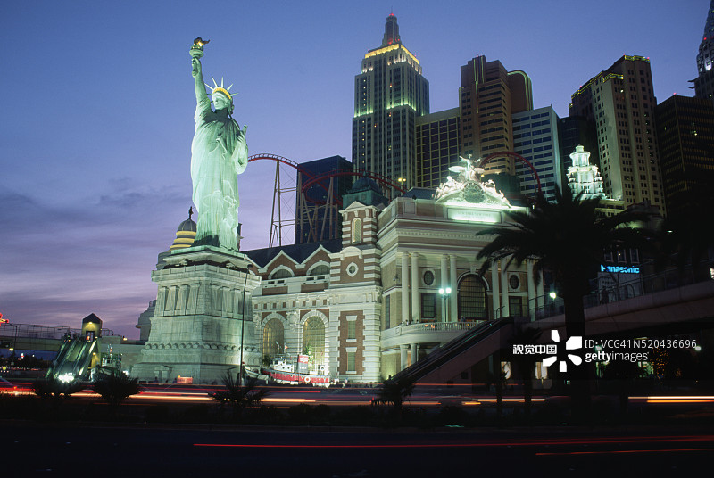 纽约-纽约酒店及赌场图片素材