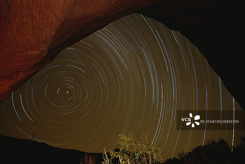 从哈里斯沃什观赏到的星迹图片素材