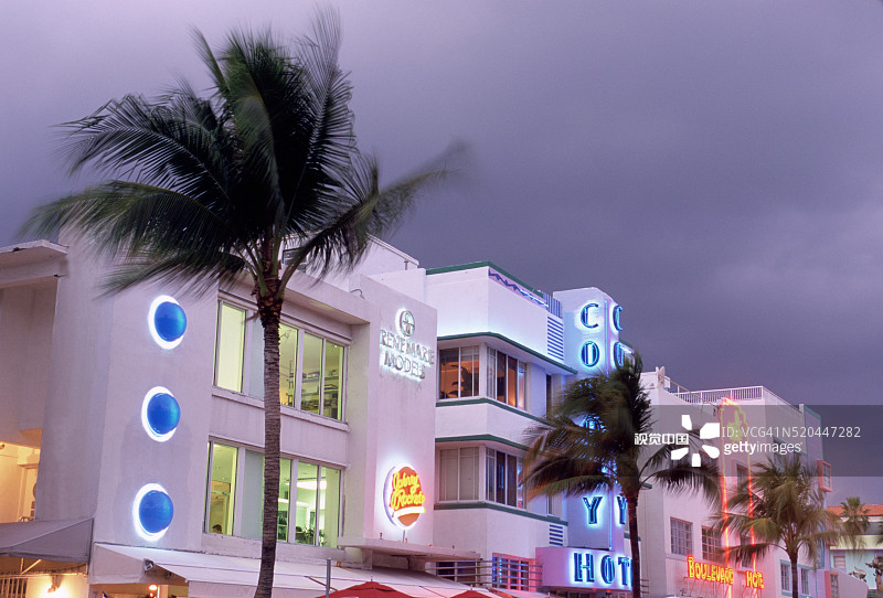 南海滩的酒店图片素材