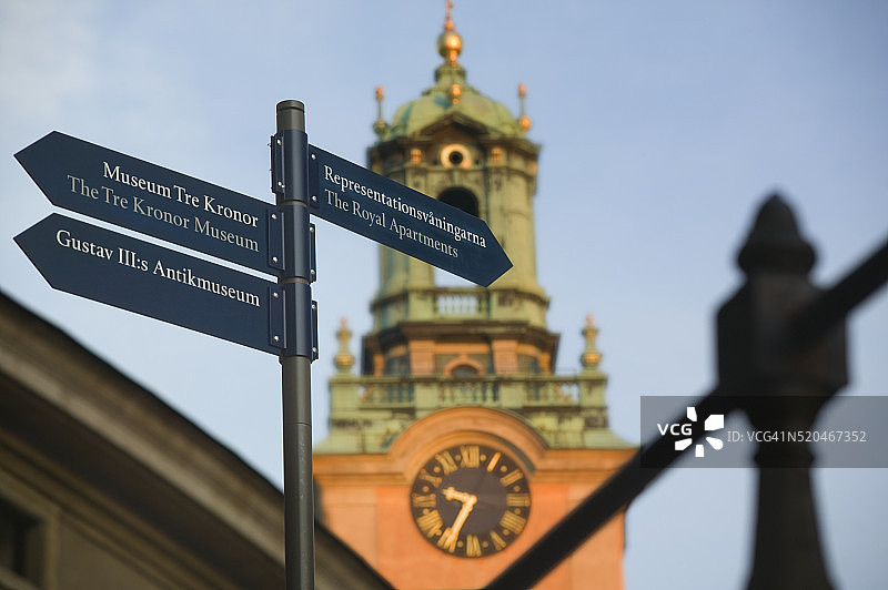 斯托克教堂指示牌图片素材