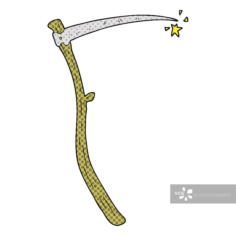 卡通锋利镰刀图片素材