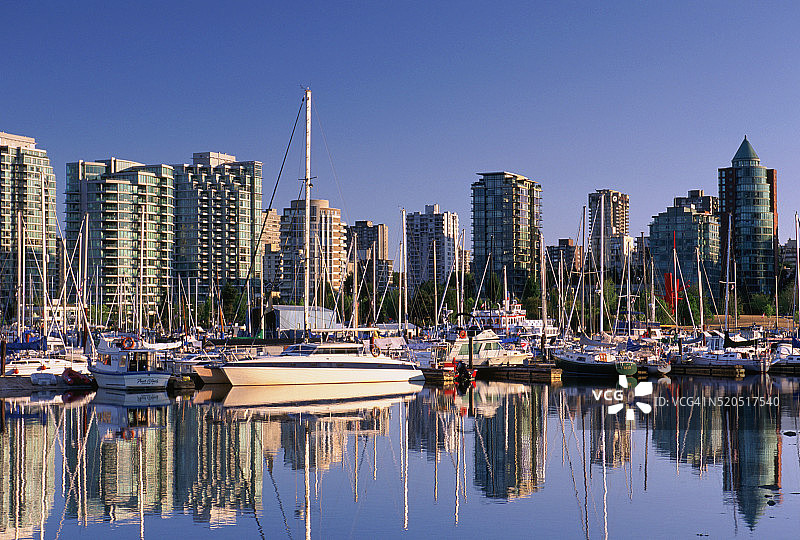 煤炭港和温哥华天际线图片素材