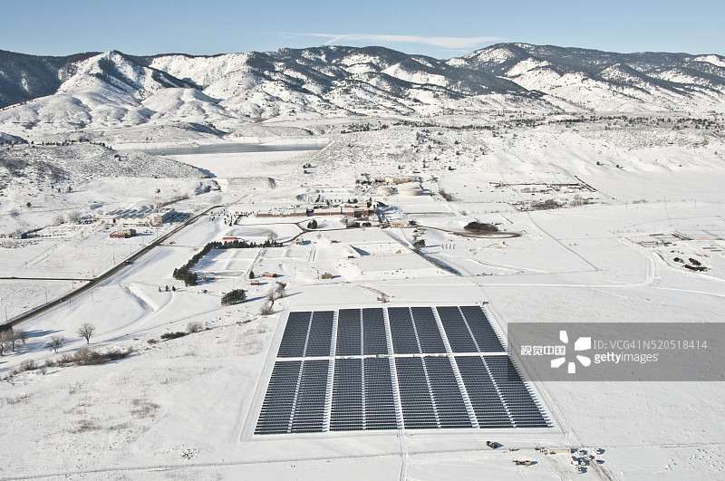 科罗拉多州立大学山麓校区太阳能发电厂图片素材