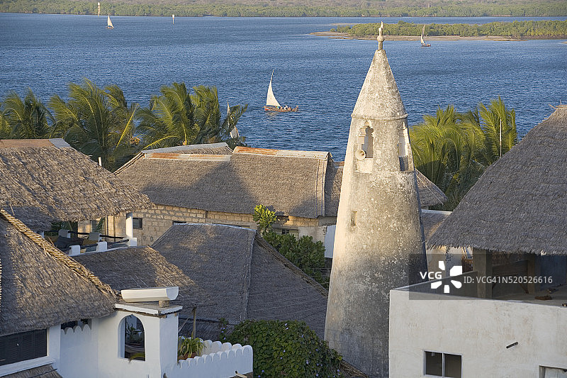 海边的房屋图片素材