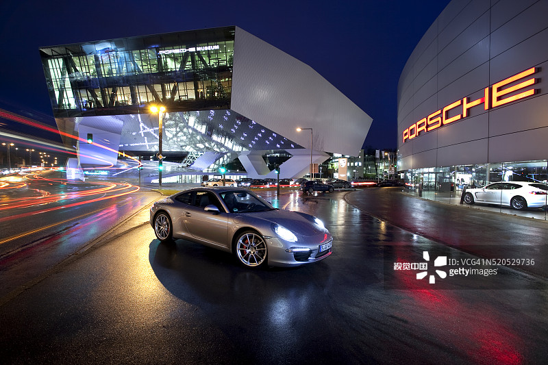 保时捷911在斯图加特的保时捷博物馆图片素材