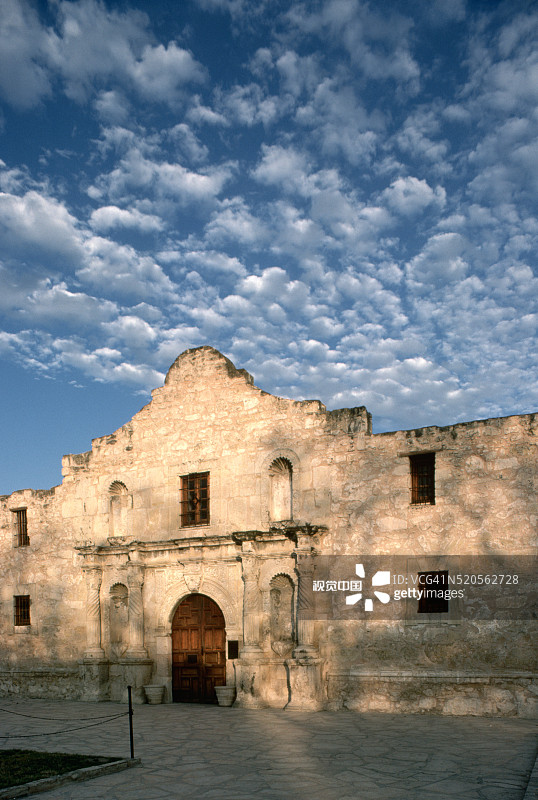 阿拉莫礼拜堂立面图片素材