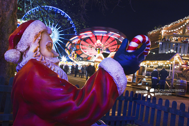 海德公园的冬季仙境图片素材