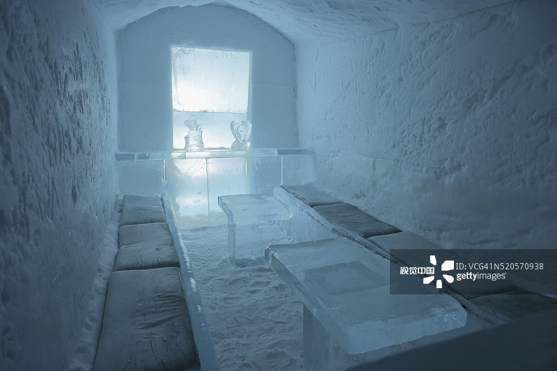 冰雪酒店的座位区图片素材