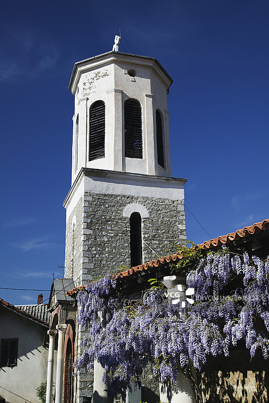 斯韦蒂·克里门特教堂的教堂塔楼图片素材